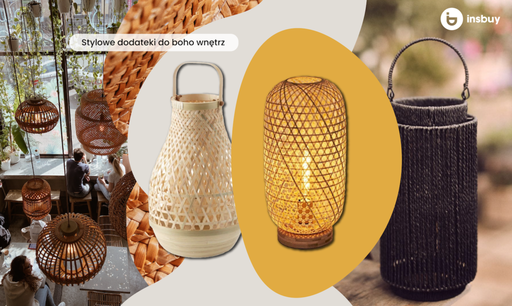 plecione lampy, lampy wiklinowe, lampy bambusowe, lampy z rattanu, lampy z trawy morskiej | Insbuy | urządzanie wnętrz