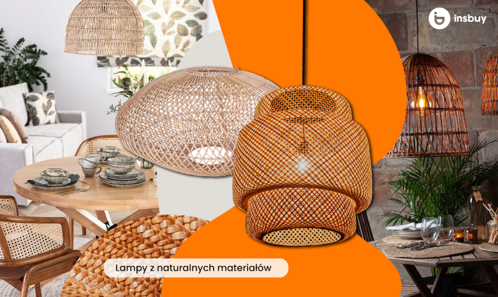 plecione lampy, lampy wiklinowe, lampy bambusowe, lampy z rattanu, lampy z trawy morskiej | Insbuy | urządzanie wnętrz