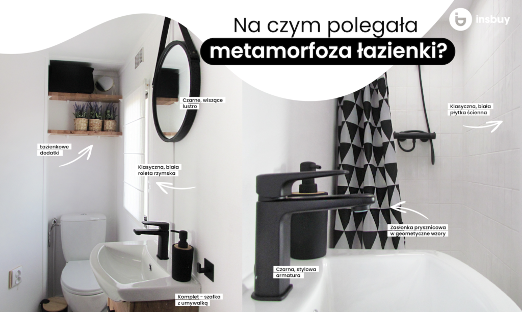 łazienka w domku holenderskim | insbuy | urządzanie wnętrz